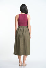 Load image into Gallery viewer, Ivory Contrast Midi Dress - Charlotte
