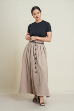 Load image into Gallery viewer, Cherry Maxi Skirt - Biscoff
