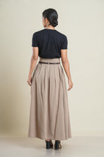 Load image into Gallery viewer, Cherry Maxi Skirt - Biscoff
