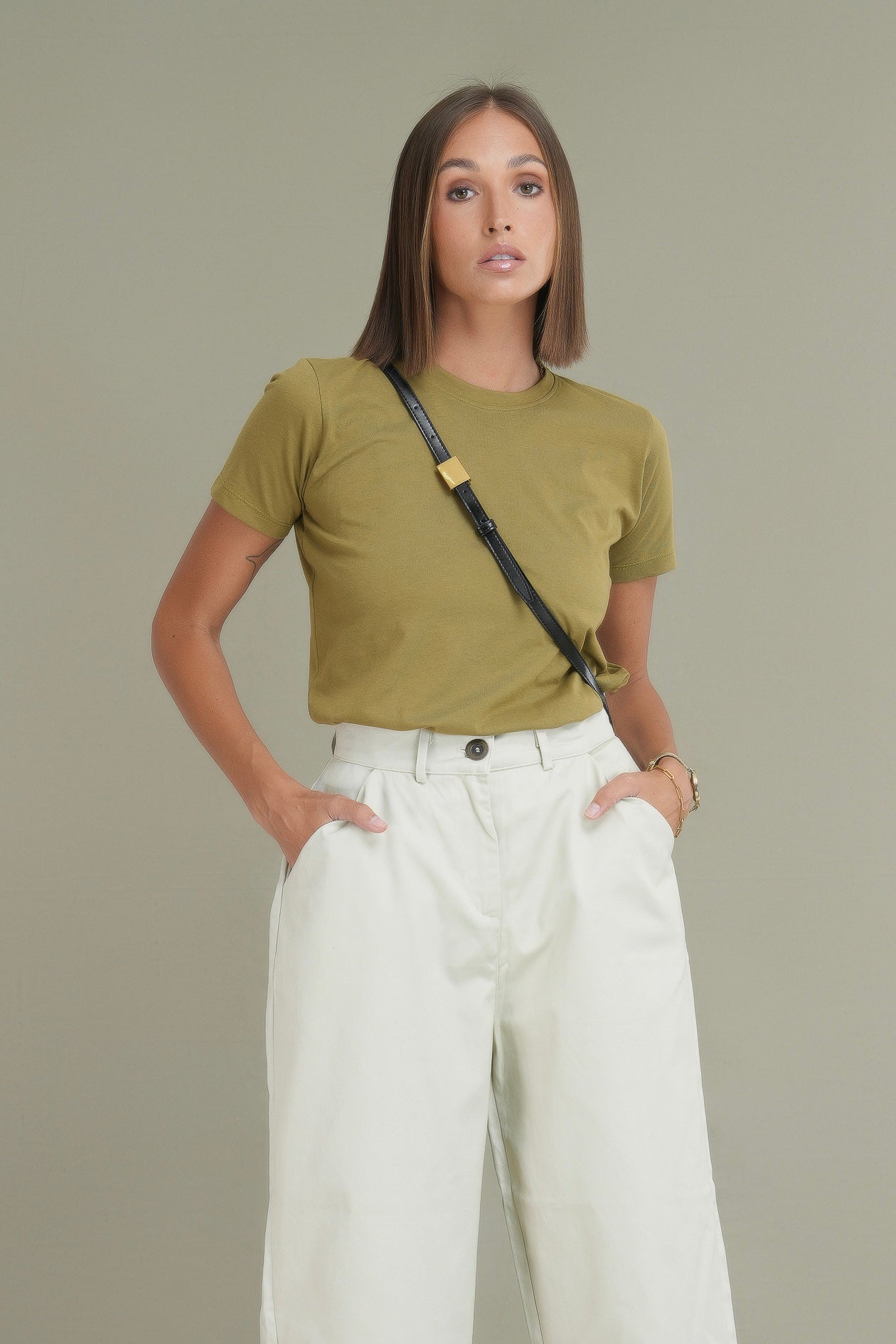 Cotton Crew - Olive