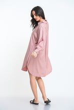 Load image into Gallery viewer, Claire Shirt Dress - Blush
