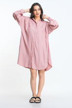 Load image into Gallery viewer, Claire Shirt Dress - Blush
