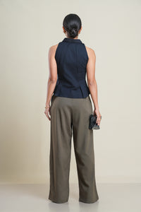 Zara Pleated Pant - Olive