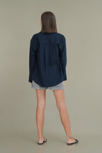 Load image into Gallery viewer, Classic Oversized Shirt - Navy
