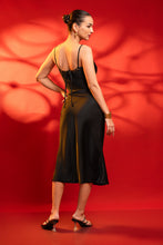 Load image into Gallery viewer, Moon Cowl Neck Midi Dress -  Black
