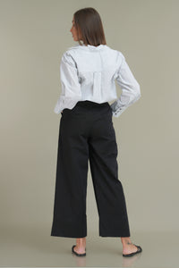 Classic Oversized Shirt - Black Striped