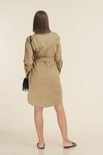 Load image into Gallery viewer, Stella Utility Mini Dress - Khaki
