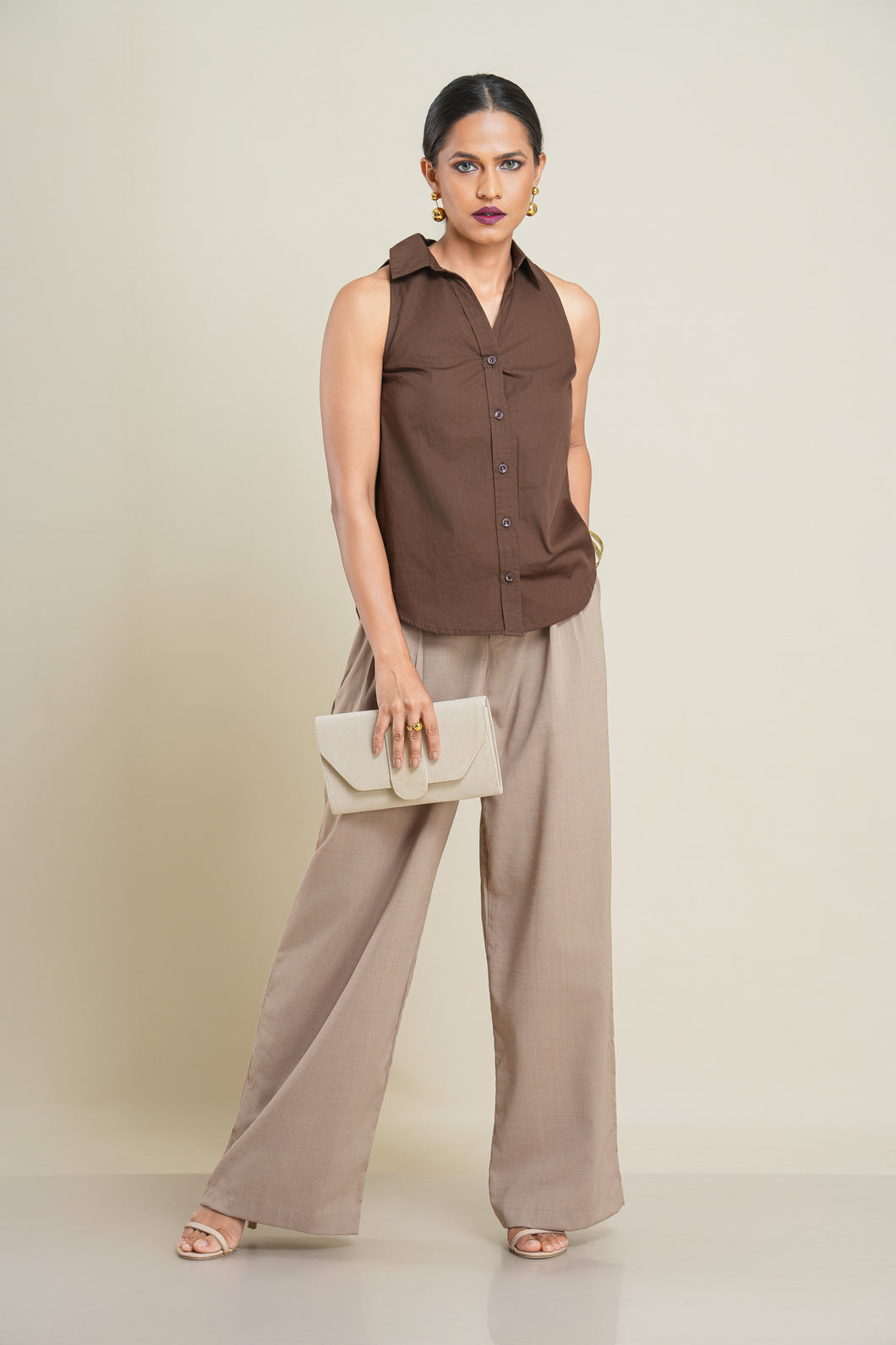 Mia Top - Walnut