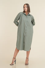Load image into Gallery viewer, Ultimate Oversized Shirt Dress - Olive
