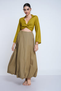 Esther Twisted Top - Moss