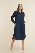 Load image into Gallery viewer, Ultimate Oversized Shirt Dress - Navy
