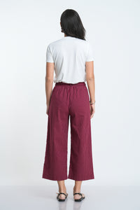 Nola Midi Pant - Wine