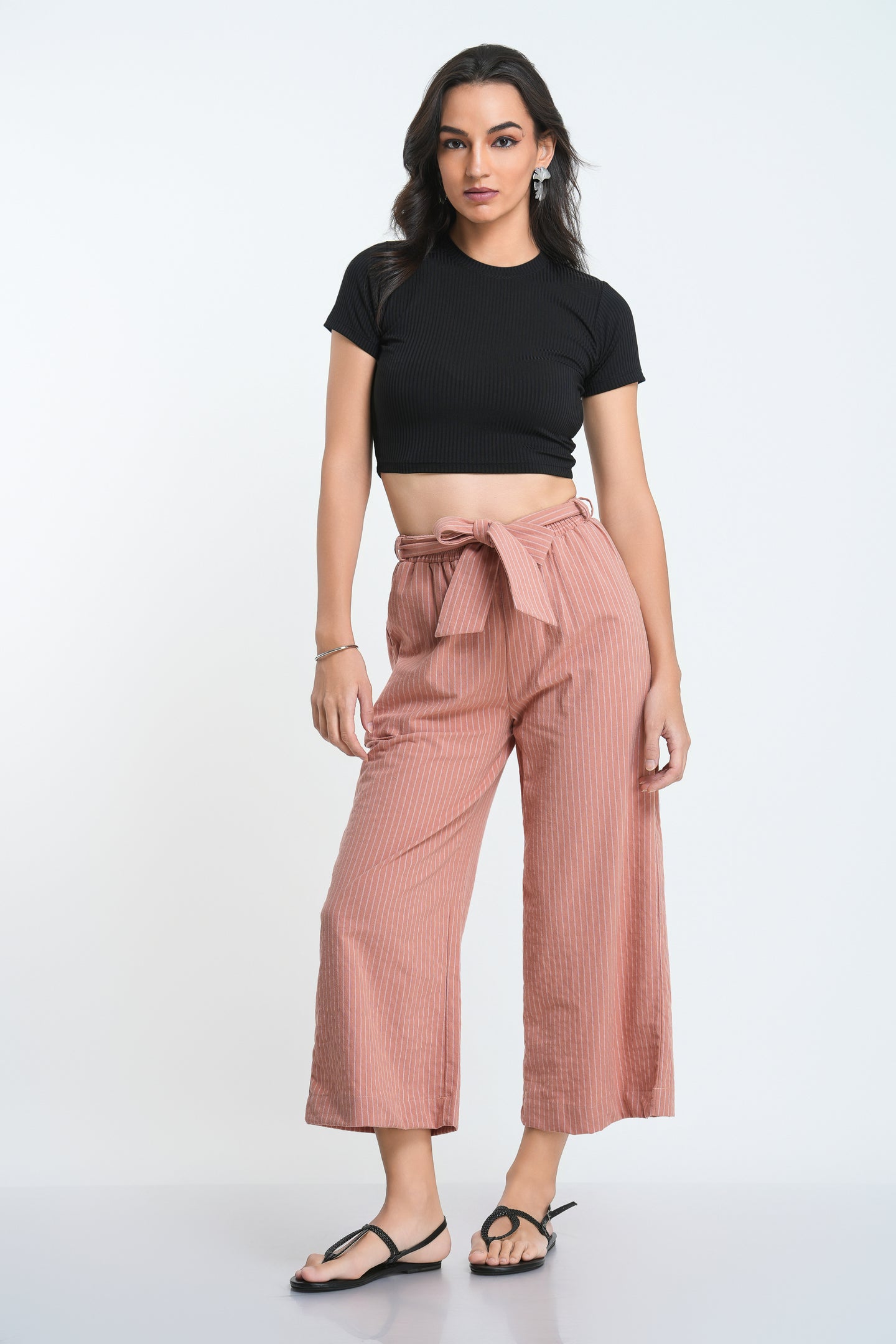 Nola Midi Pant - Peach