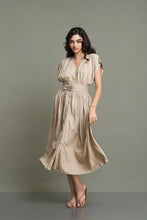Load image into Gallery viewer, Delta Midi Dress - Biscuit

