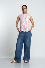 Load image into Gallery viewer, Carmen Peplum Top - Poppy
