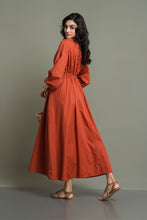 Load image into Gallery viewer, Kaira Maxi Dress - Brick
