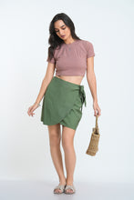 Load image into Gallery viewer, Rib Crew Crop T-Shirt - Blush

