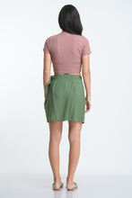 Load image into Gallery viewer, Rib Crew Crop T-Shirt - Blush
