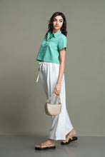 Load image into Gallery viewer, Luca Crop Top - Teal
