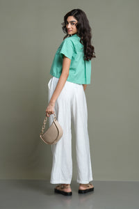 Luca Crop Top - Teal