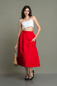 Lana Midi Skirt - Apple