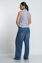 Load image into Gallery viewer, Rua Pleated Top - Sailor
