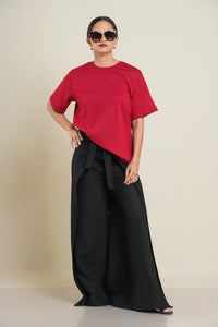 Reg Fit Crew Neck - Cherry