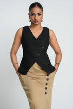 Load image into Gallery viewer, Veronica Waist Coat - Black
