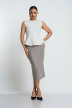 Load image into Gallery viewer, Eva Midi Skirt - Cookie
