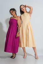 Load image into Gallery viewer, Mae Strapless Dress- Burgundy
