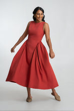 Load image into Gallery viewer, Frankie Midi Dress- Rust
