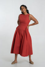 Load image into Gallery viewer, Frankie Midi Dress- Rust
