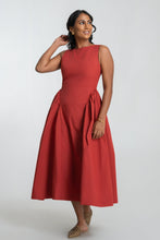 Load image into Gallery viewer, Frankie Midi Dress- Rust
