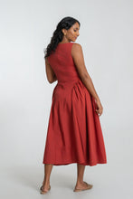 Load image into Gallery viewer, Frankie Midi Dress- Rust
