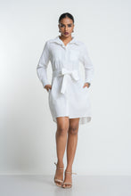 Load image into Gallery viewer, Stella Utility Mini Dress - Pearl
