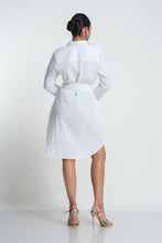 Load image into Gallery viewer, Stella Utility Mini Dress - Pearl

