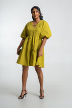 Load image into Gallery viewer, Caroline Mini Dress - Lemon
