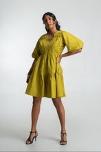 Load image into Gallery viewer, Caroline Mini Dress - Lemon
