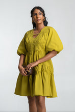Load image into Gallery viewer, Caroline Mini Dress - Lemon
