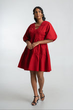 Load image into Gallery viewer, Caroline Mini Dress - Hibiscus
