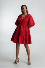 Load image into Gallery viewer, Caroline Mini Dress - Hibiscus
