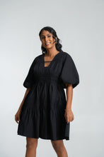 Load image into Gallery viewer, Caroline Mini Dress - Black
