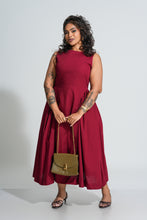 Load image into Gallery viewer, Frankie Midi Dress- Wine
