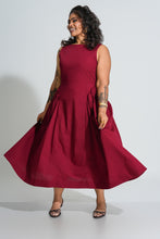 Load image into Gallery viewer, Frankie Midi Dress- Wine
