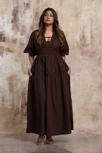 Caroline Maxi Dress - Chocolate