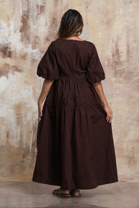 Caroline Maxi Dress - Chocolate