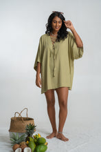 Load image into Gallery viewer, Olivia mini kaftan - Matcha

