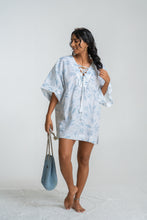 Load image into Gallery viewer, Olivia mini kaftan - Ocean Leaf
