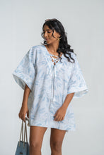 Load image into Gallery viewer, Olivia mini kaftan - Ocean Leaf
