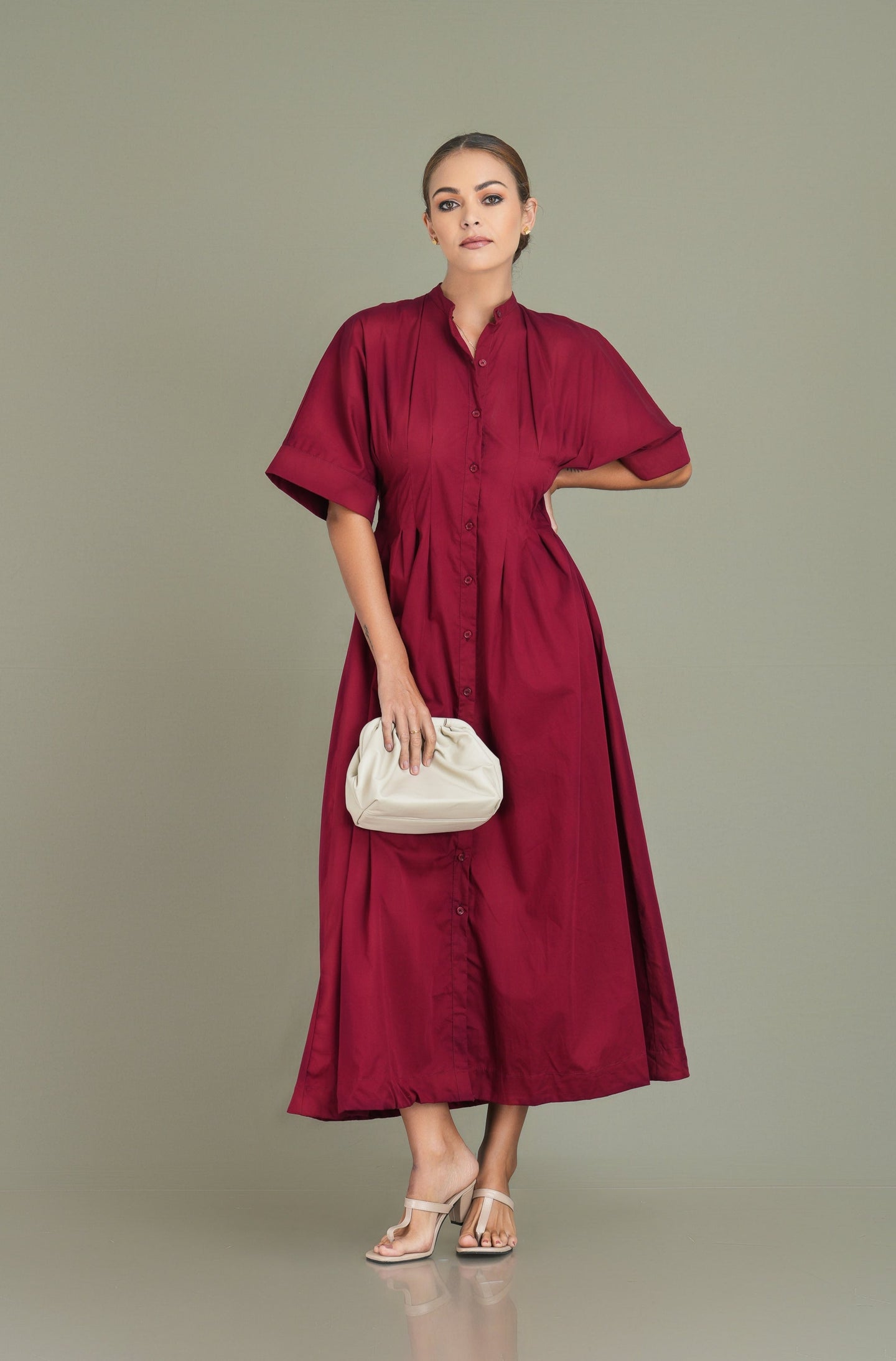 Pinning You Maxi Dress - Cherry